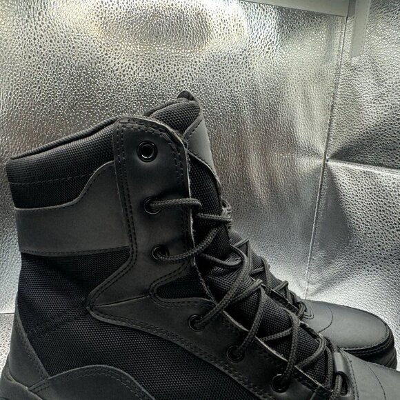 Interceptor Black Boots ASTM F2413-18 Tactical Safety Boots Steel Toe Sz‎ 10.5 main image 10